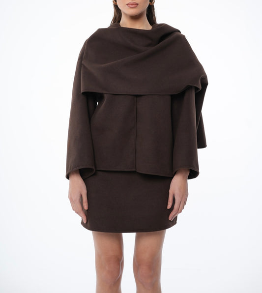 Brown Mini Skirt